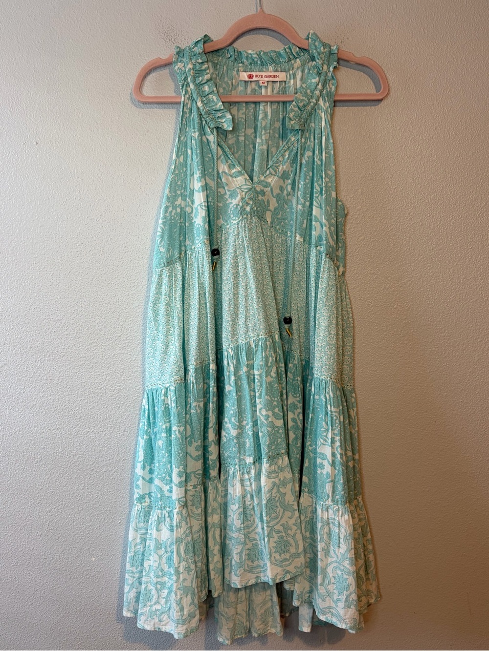 Ro's Garden Sofia Sleeveless Tiered Mini Dress